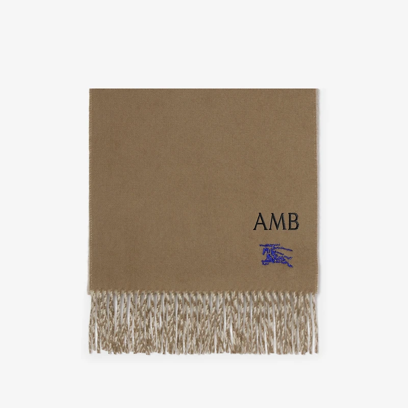 Reversible Cashmere Scarf in Vole/smoke | Burberry® Official