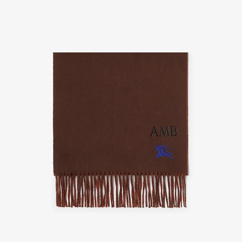 Reversible Cashmere Scarf in Treacle/brick | Burberry® Official