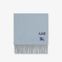 Reversible Cashmere Scarf in Bank/pale grey | Burberry® Official
