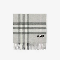 Check Cashmere Scarf in Mitten | Burberry® Official