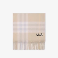 Check Cashmere Scarf in Smoke | Burberry® Official