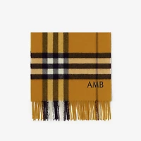 Check Cashmere Scarf in Teak | Burberry® Official