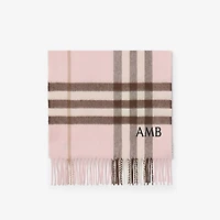 Check Cashmere Scarf in Bow pink | Burberry® Official