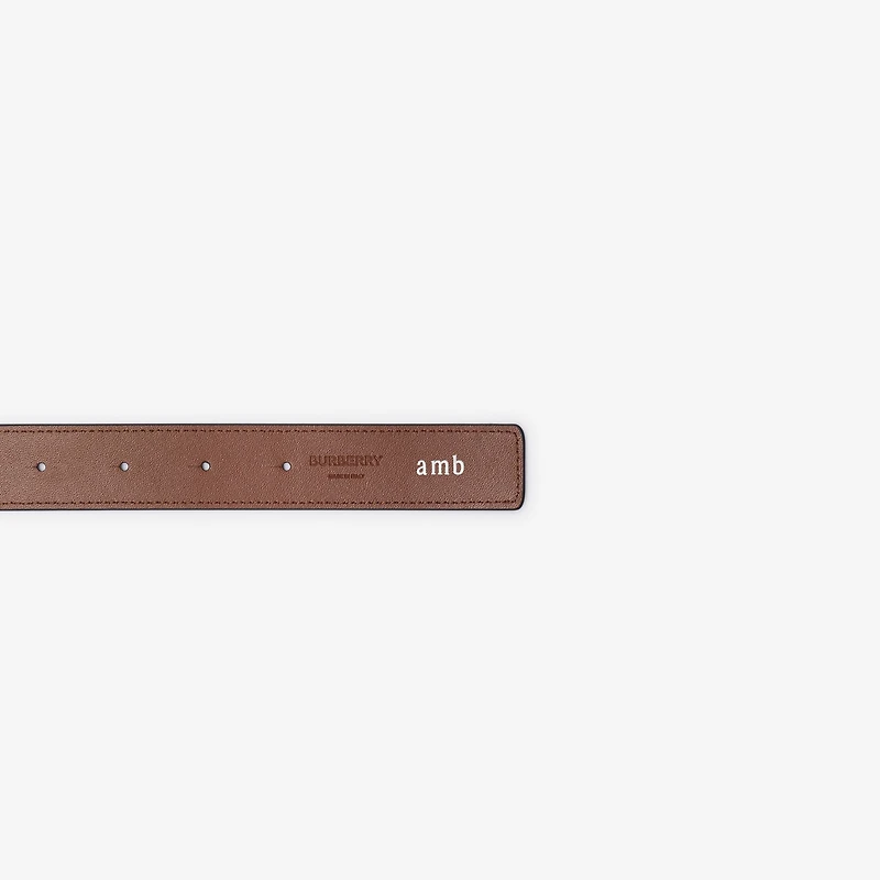 Reversible Leather TB Belt in Black/tan/gold - Women | Burberry® Official