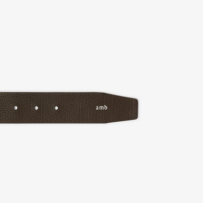 Reversible Check B Buckle Belt in Sand/military/silver - Men | Burberry® Official