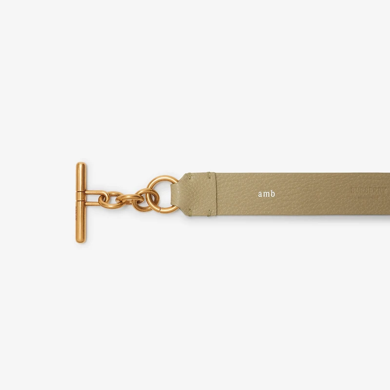 Leather Ring Belt in Hunter - Women | Burberry® Official