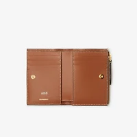 Small Check Bifold Wallet in Archive beige - Women | Burberry® Official