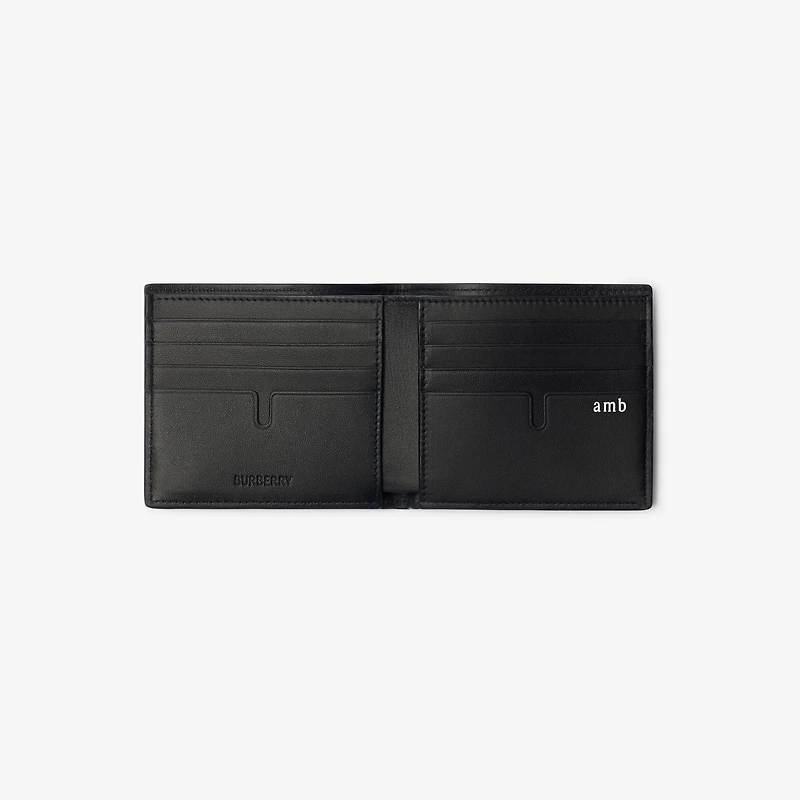 Check Bifold Wallet in Navy - Men | Burberry® Official