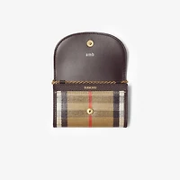 Highlands Chain Card Case​ in Sand beige - Women | Burberry® Official