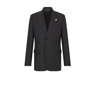 Jacket with Bee Brooch