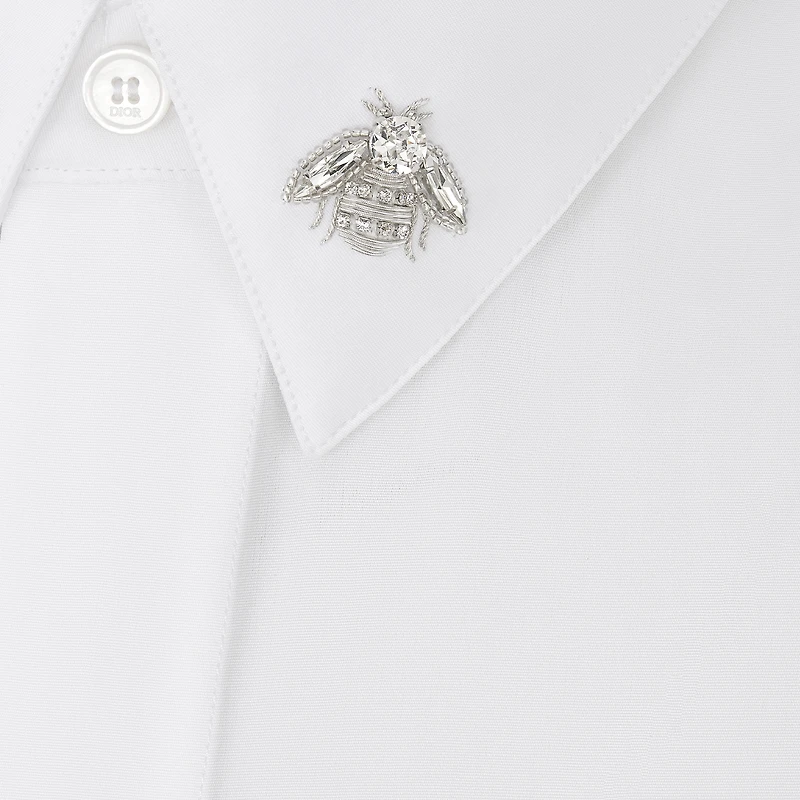 Shirt with Embroidered Bee Jewel