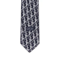 Striped Dior Oblique Tie