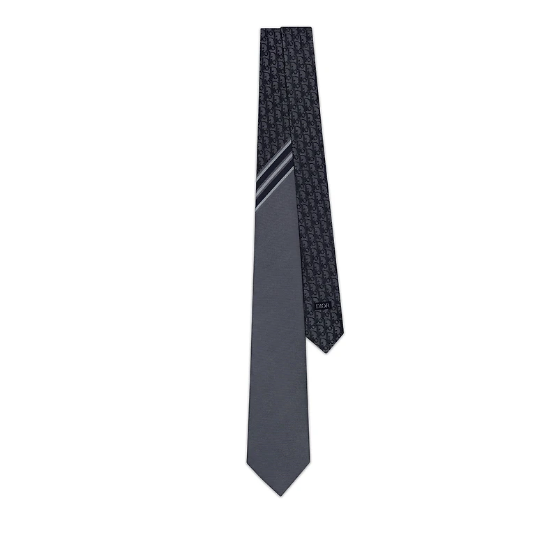 Striped Dior Oblique Tie