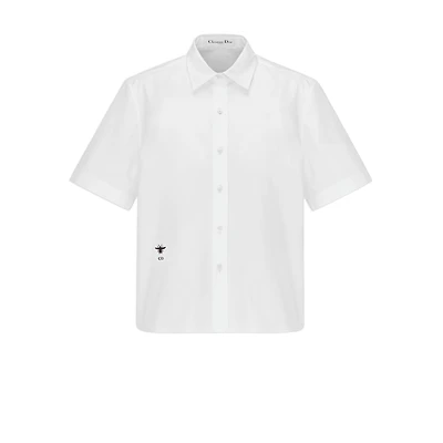 Cropped Button-Up Blouse