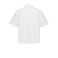 Cropped Button-Up Blouse