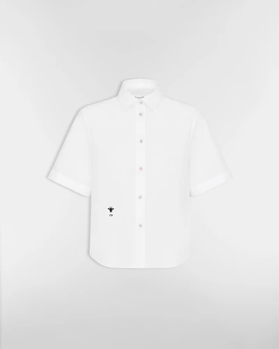 Cropped Button-Up Blouse