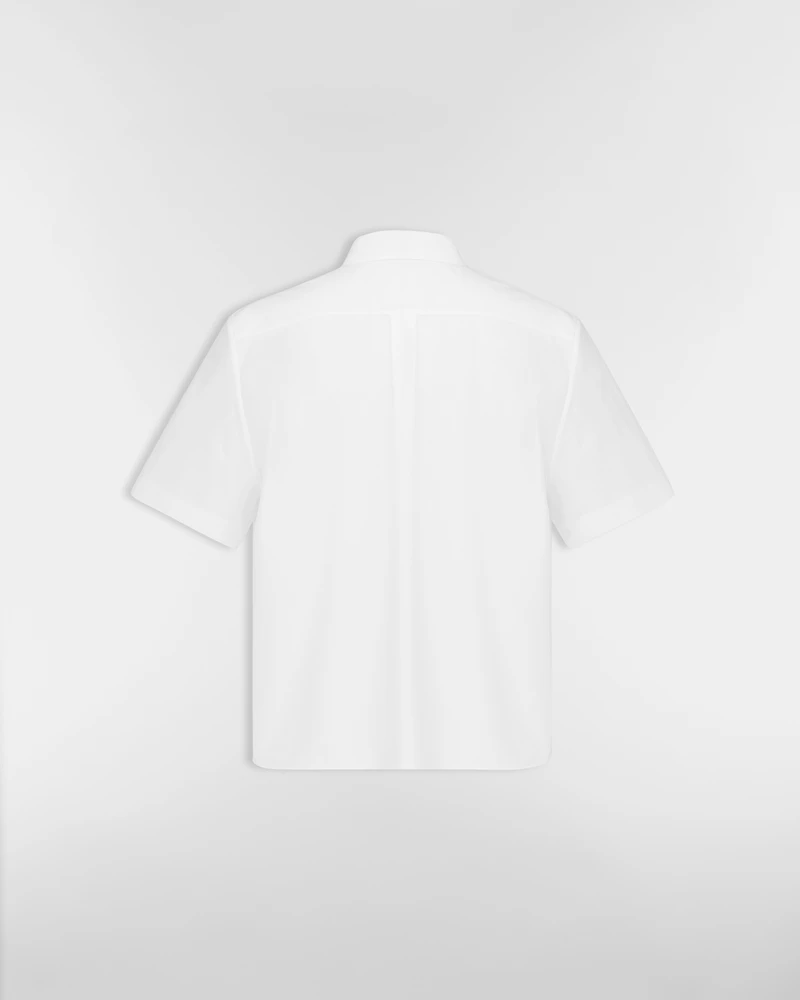 Cropped Button-Up Blouse