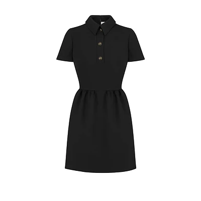 Fitted Dress with CD Buttons