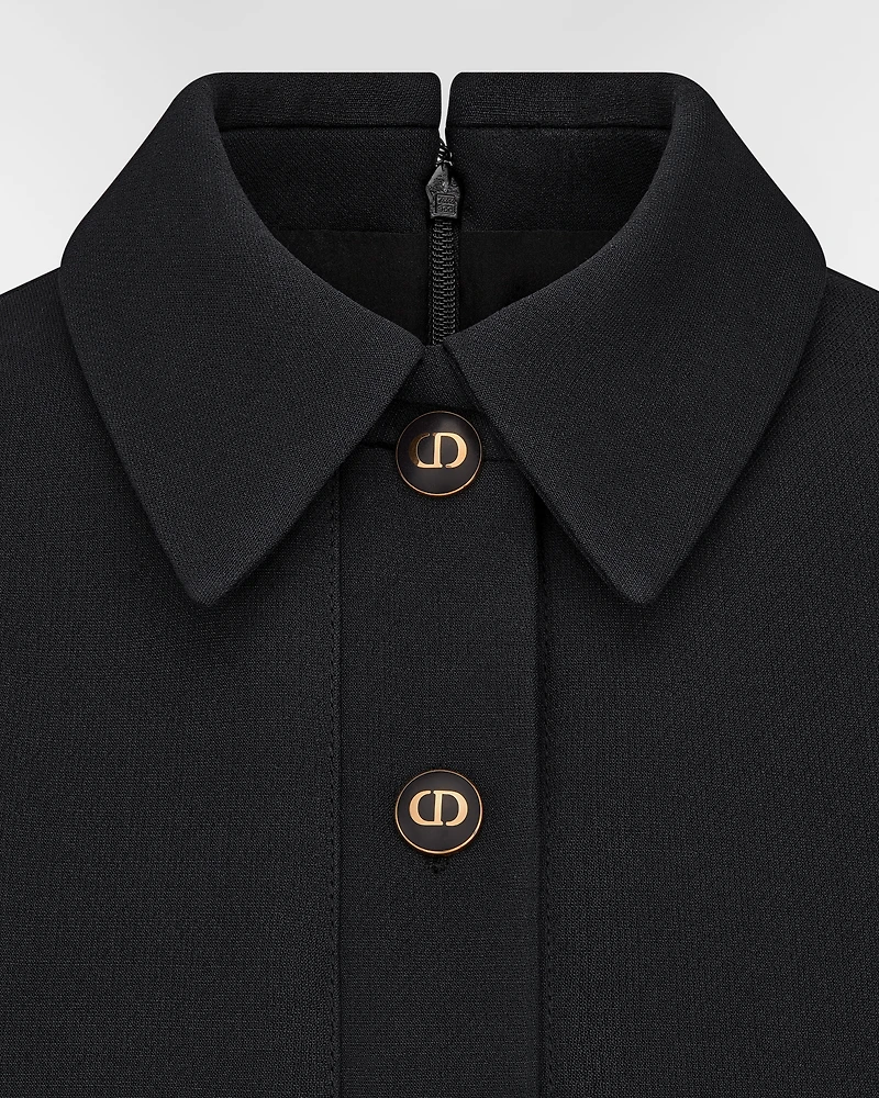 Fitted Dress with CD Buttons
