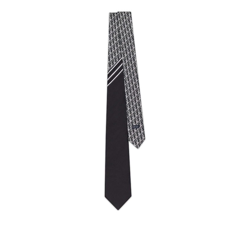 Striped Dior Oblique Tie