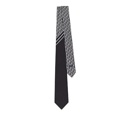 Striped Dior Oblique Tie