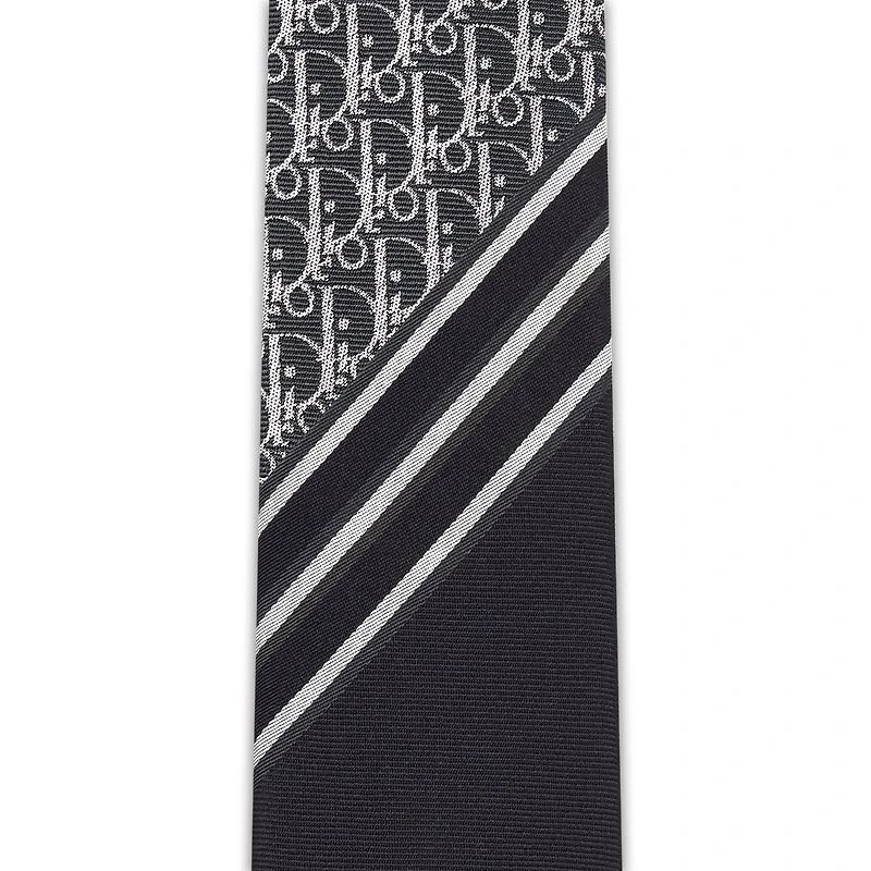Striped Dior Oblique Tie