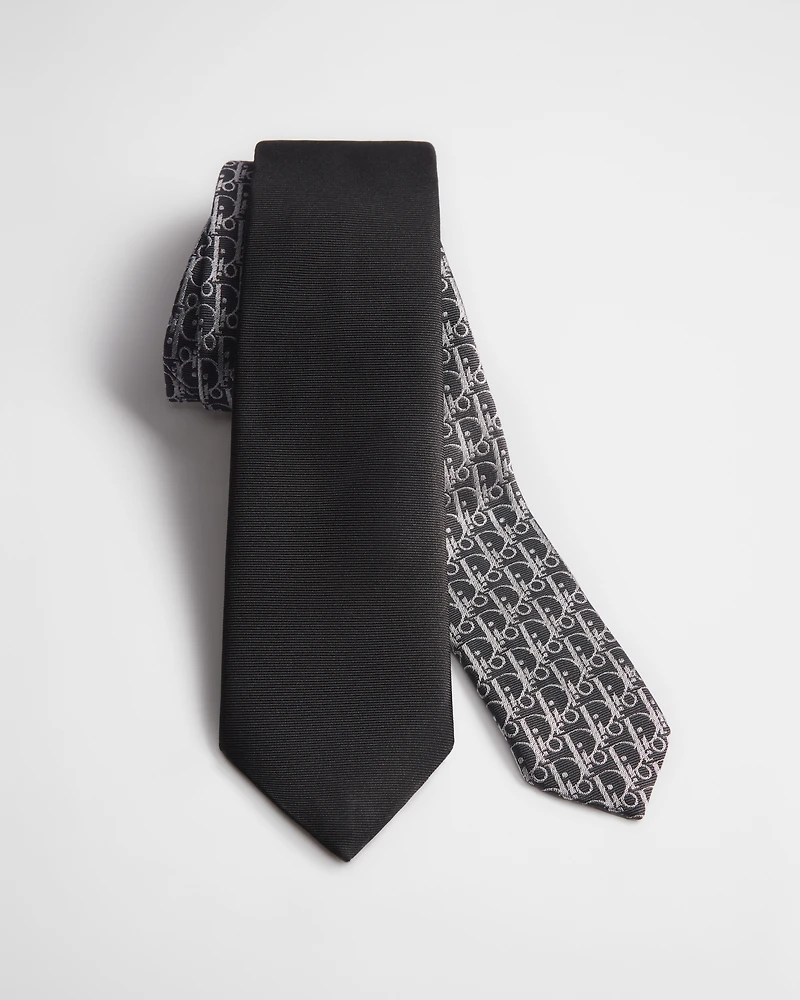 Striped Dior Oblique Tie