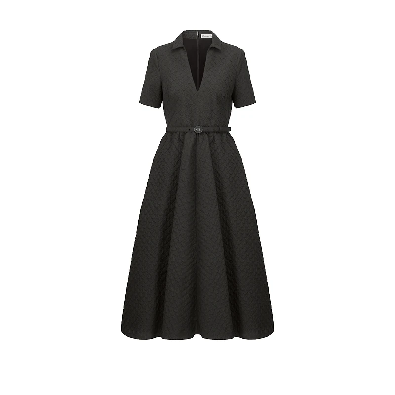 Mid-Length Belted Dress