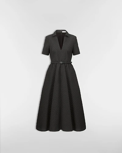 Mid-Length Belted Dress