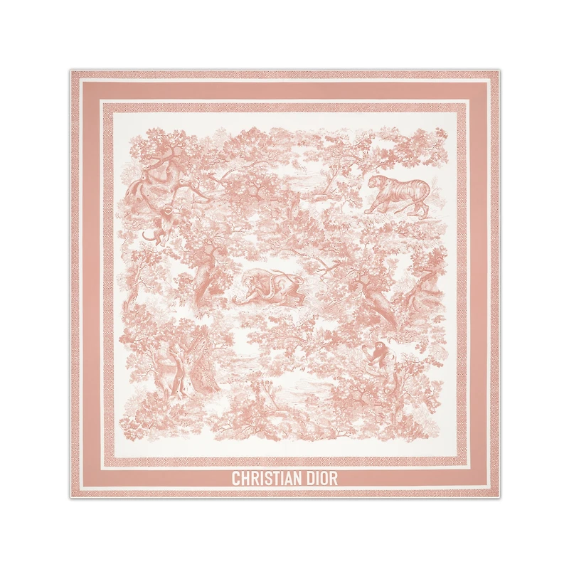 Dioriviera Toile de Jouy Sauvage 90 Square Scarf