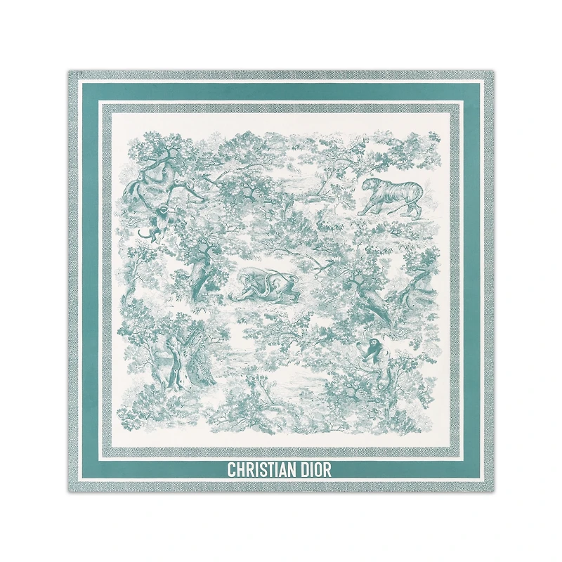 Dioriviera Toile de Jouy Sauvage 90 Square Scarf