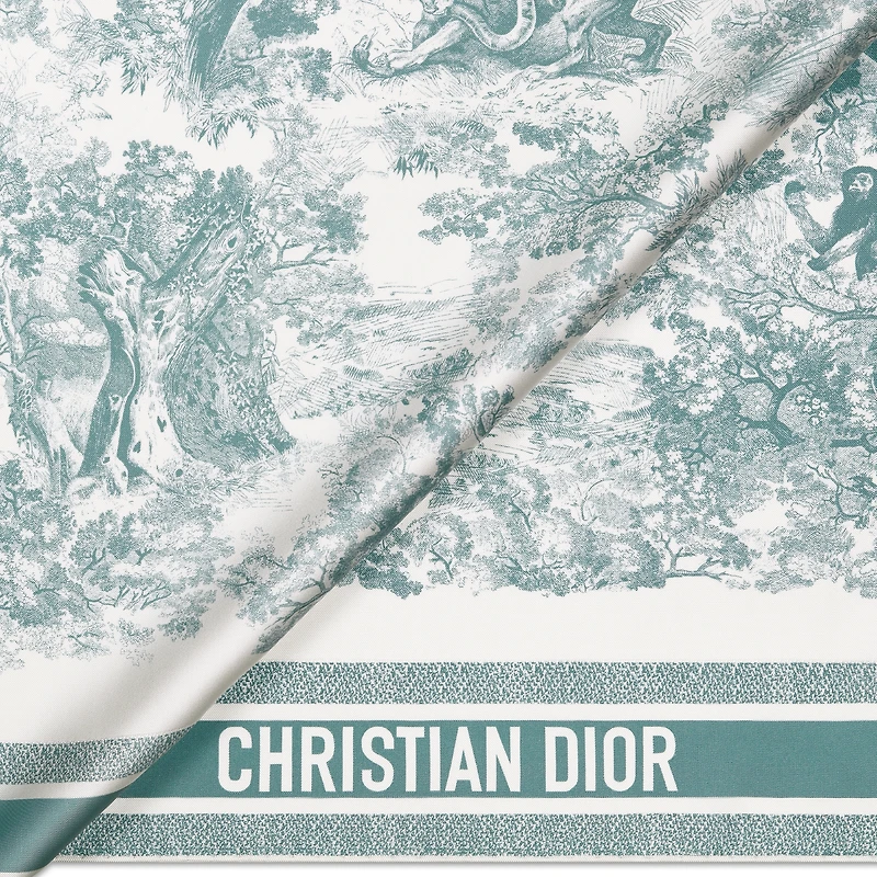 Dioriviera Toile de Jouy Sauvage 90 Square Scarf