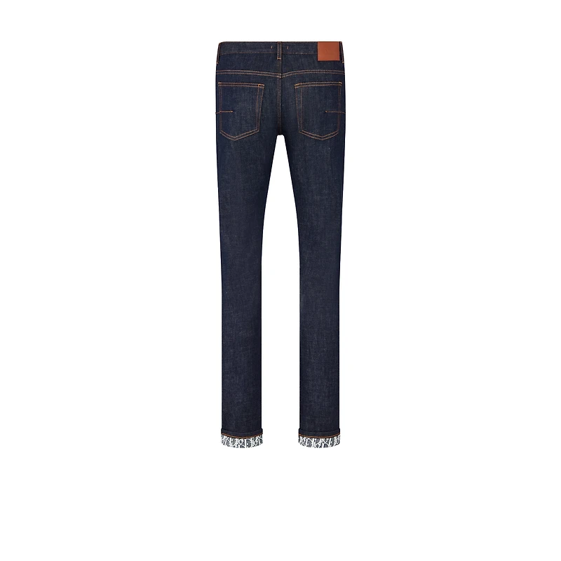 Long Slim-Fit Dior Oblique Jeans