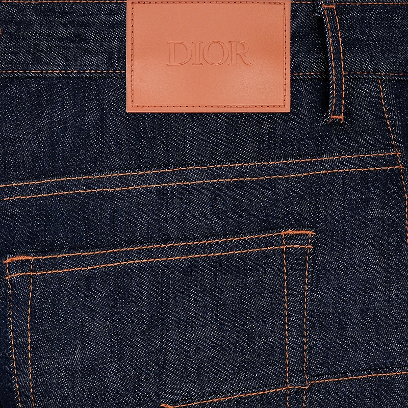 Long Slim-Fit Dior Oblique Jeans