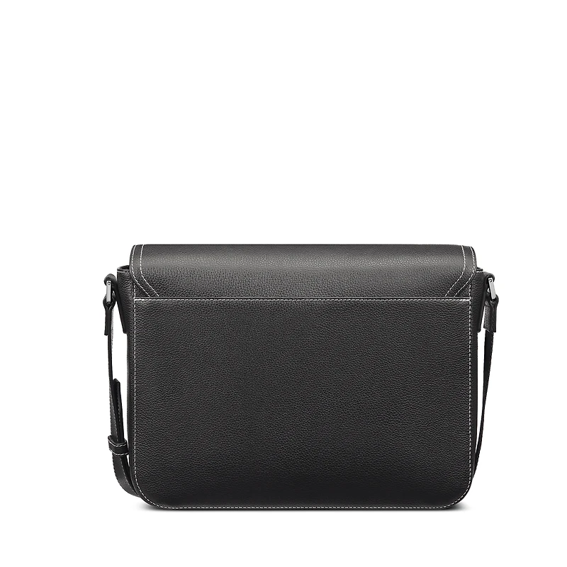 Medium Saddle Messenger Bag with Flap