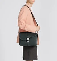 Medium Saddle Messenger Bag with Flap