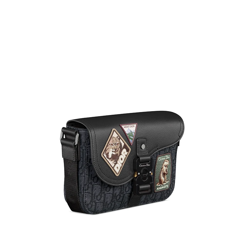 Small Saddle Messenger Bag with Flap