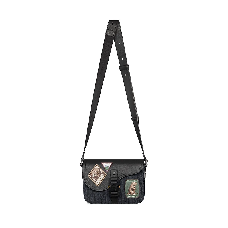 Small Saddle Messenger Bag with Flap