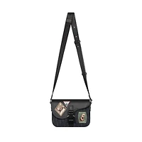 Small Saddle Messenger Bag with Flap