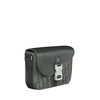 Small Saddle Messenger Bag with Flap