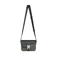 Small Saddle Messenger Bag with Flap