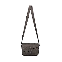 Small Saddle Messenger Bag with Flap