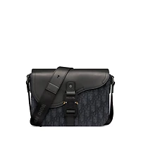 Small Saddle Messenger Bag with Flap