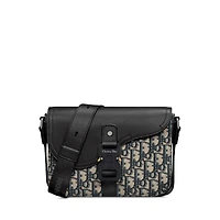 Small Saddle Messenger Bag with Flap