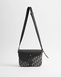 Small Saddle Messenger Bag with Flap