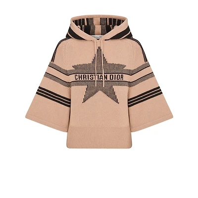 DiorAlps Three-Quarter Sleeve Hooded Sweater