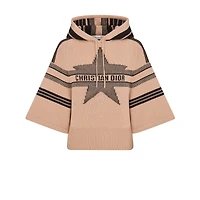 DiorAlps Three-Quarter Sleeve Hooded Sweater