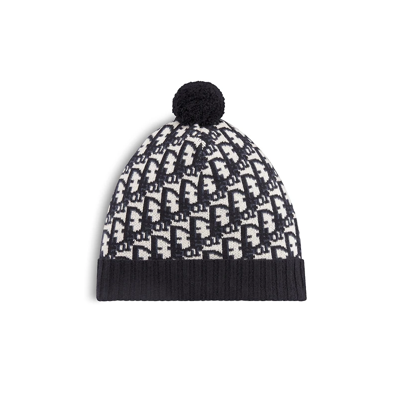 Dior Oblique Pompom Beanie