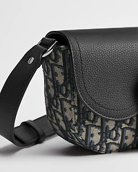 Mini Saddle Messenger Bag with Flap