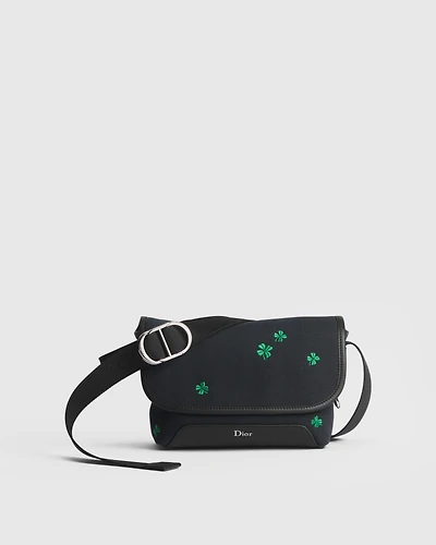 Mini Dior Jett Messenger Bag with Flap